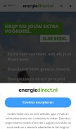 How energiedirect.nl looks like on a mobile device such as an iPhone.