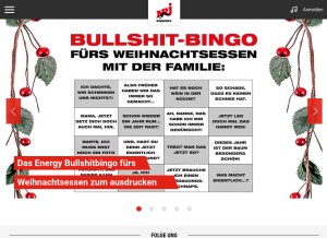 How energy.ch looks like on a tablet such as an iPad.