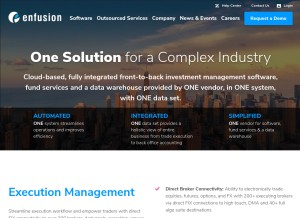 How enfusionsystems.com looks like on a tablet such as an iPad.