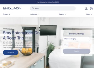 How englaon.co.nz looks like on a tablet such as an iPad.