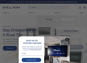 How englaon.com.au looks like on a tablet such as an iPad.