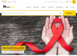 How eni.it looks like on a tablet such as an iPad.