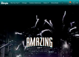 How enjoyillinois.com looks like on a tablet such as an iPad.