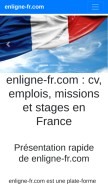 How enligne-fr.com looks like on a mobile device such as an iPhone.