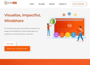 How enormapps.com looks like on a tablet such as an iPad.
