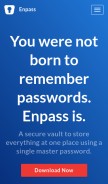 How enpass.io looks like on a mobile device such as an iPhone.