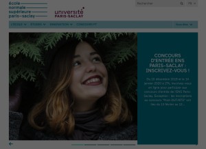 How ens-cachan.fr looks like on a tablet such as an iPad.