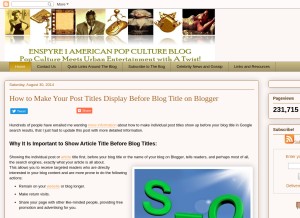 How enspyre1.blogspot.com looks like on a tablet such as an iPad.