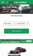 How enterprisecarsales.com looks like on a mobile device such as an iPhone.