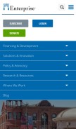 How enterprisecommunity.org looks like on a mobile device such as an iPhone.