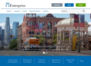 How enterprisecommunity.org looks like on a tablet such as an iPad.