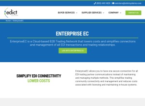 How enterpriseec.com looks like on a tablet such as an iPad.