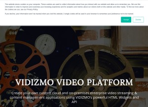 How enterprisetube.com looks like on a tablet such as an iPad.