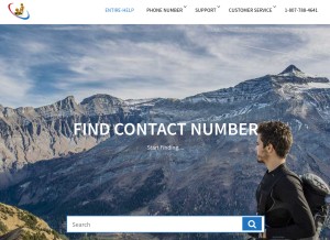 How entire-help.com looks like on a tablet such as an iPad.