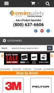 How envirosafetyproducts.com looks like on a mobile device such as an iPhone.