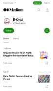 How eokul.medium.com looks like on a mobile device such as an iPhone.