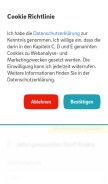 How eon.de looks like on a mobile device such as an iPhone.