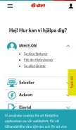 How eon.se looks like on a mobile device such as an iPhone.