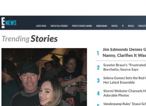 How eonline.com looks like on a tablet such as an iPad.