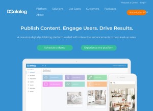 How epaperflip.com looks like on a tablet such as an iPad.