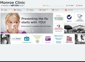 How epicaccess.org looks like on a tablet such as an iPad.