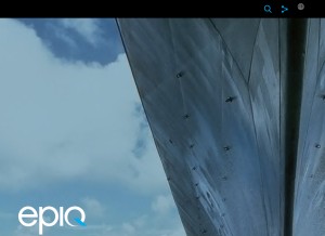 How epiqsystems.com looks like on a tablet such as an iPad.