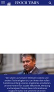 How epochtimes.de looks like on a mobile device such as an iPhone.
