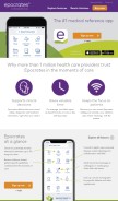 How epocrates.com looks like on a mobile device such as an iPhone.