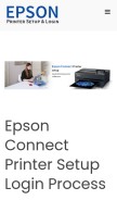 How epson-printer.net looks like on a mobile device such as an iPhone.