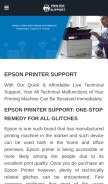 How epsonprintersupportpro.us looks like on a mobile device such as an iPhone.