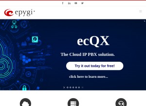 How epygi.com looks like on a tablet such as an iPad.