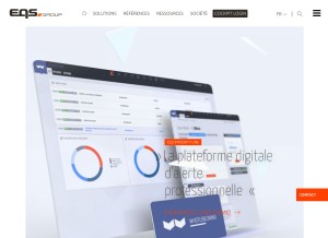 How eqs.com looks like on a tablet such as an iPad.