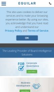 How equilar.com looks like on a mobile device such as an iPhone.