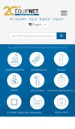 How equipnet.com looks like on a mobile device such as an iPhone.
