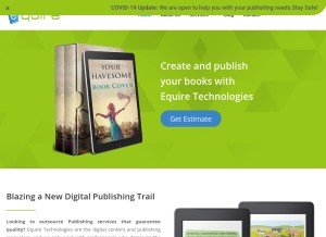 How equiretech.com looks like on a tablet such as an iPad.