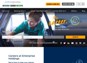 How erac.com looks like on a tablet such as an iPad.