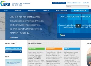 How erblearn.org looks like on a tablet such as an iPad.