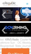 How erepublic.com looks like on a mobile device such as an iPhone.