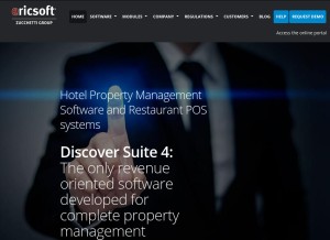 How ericsoft.com looks like on a tablet such as an iPad.