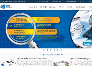 How es-glocal.com looks like on a tablet such as an iPad.