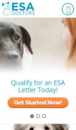 How esadoctors.com looks like on a mobile device such as an iPhone.