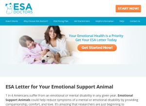 How esadoctors.com looks like on a tablet such as an iPad.