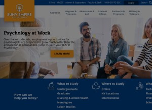 How esc.edu looks like on a tablet such as an iPad.