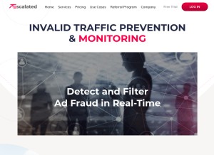 How escalated.io looks like on a tablet such as an iPad.