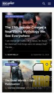 How escapistmagazine.com looks like on a mobile device such as an iPhone.