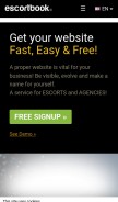 How escortbook.com looks like on a mobile device such as an iPhone.