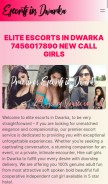 How escortsindwarkaa.in looks like on a mobile device such as an iPhone.