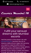 How escortsmumbai18.com looks like on a mobile device such as an iPhone.