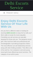 How escortswala.co.in looks like on a mobile device such as an iPhone.