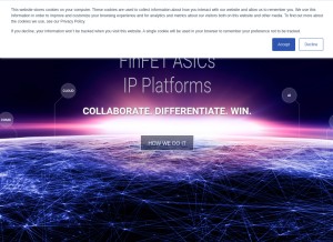 How esilicon.com looks like on a tablet such as an iPad.